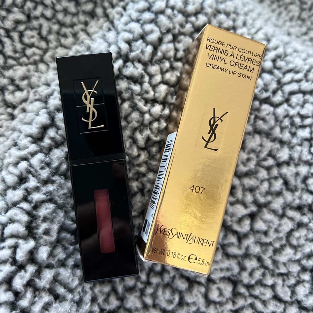 YSL VINYL CREAM LIP STAIN #407